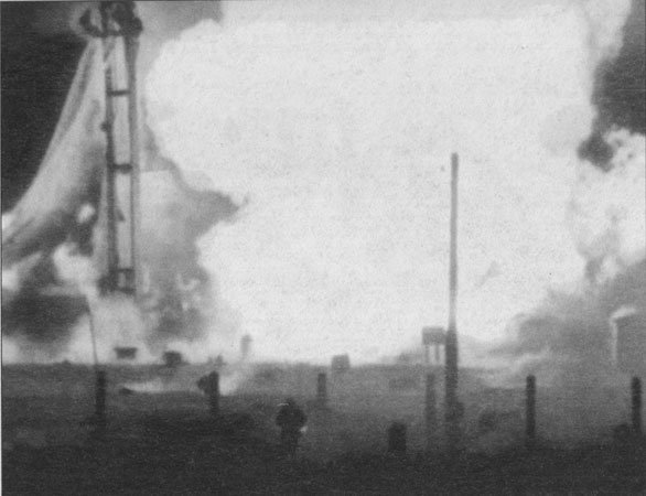 Катастрофа на Байконуре, фрагмент архивной видеозаписи